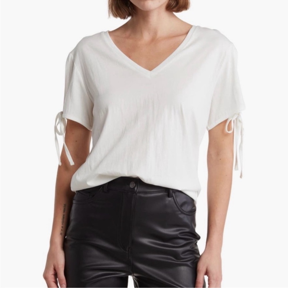 All Saints Kay Tee women oversized shirt white top size X Small
